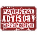 Parental Advisory Label Sign Royalty Free Stock Photo