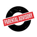 Parental Advisory rubber stamp Royalty Free Stock Photo