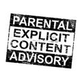 Parental Advisory Rubber Stamp Royalty Free Stock Photo