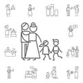 Parenthood, children icon. Family life icons universal set for web and mobile