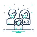 Mix icon for Parenting, brood and couple