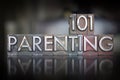 Parenting 101 Letterpress Royalty Free Stock Photo