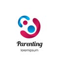 Parenting logo or symbol template design