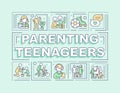 Parenting teenagers word concepts mint banner