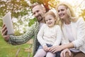 Parents with daughter Royalty Free Stock Photo