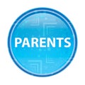 Parents floral blue round button Royalty Free Stock Photo