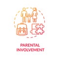 Parents involvement concept icon