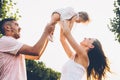 Parents and kid spending time Royalty Free Stock Photo