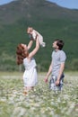 Parents playing with their baby Royalty Free Stock Photo