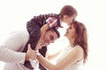 Parents playing with their child Royalty Free Stock Photo