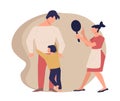 Parents quarreling before child, crying kid hugging dad