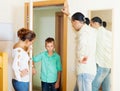 Parents scold son, who later returned home