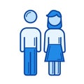 Parents line icon.