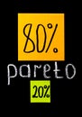 Pareto principle, eighty-twenty rule