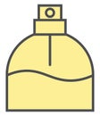 Parfume bottle without cap, icon