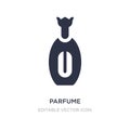 parfume icon on white background. Simple element illustration from Fashion concept