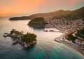 Parga, Greece. Beautiful colorful coastal town in Epirus, Greek holidays Royalty Free Stock Photo