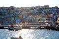 Parga, Greece, July 17, 2018 Panoramic view of the old town and the port of Parga Royalty Free Stock Photo