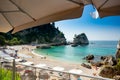 Parga. Greece. Piso Krioneri beach Royalty Free Stock Photo