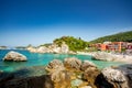Parga. Greece. Piso Krioneri beach Royalty Free Stock Photo