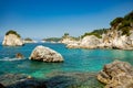 Parga. Greece. Piso Krioneri beach Royalty Free Stock Photo