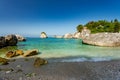 Parga. Greece. Piso Krioneri beach Royalty Free Stock Photo
