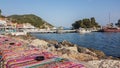 parga in spring city tourist resort greece