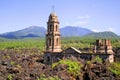 Paricutin ruins in uruapan, michoacan, mexico Royalty Free Stock Photo