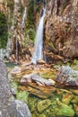 Parida Waterfall (Cachoeira da Parida) - Serra da Canastra Royalty Free Stock Photo