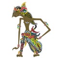 Wayang Puppet Shadow - Parikesit Royalty Free Stock Photo