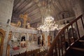 Parikia, Greece, September 16 2018, Interior view of the church of Panagia Ekatontapyliani which is a historic Byzantine church in Royalty Free Stock Photo