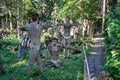 Parikkala, Finland - August 21, 2015: Sculptures by ITE-artist Veijo Ronkkonen in his sculpture park Parikkalan