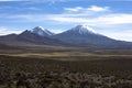Parinacota Volcano Cone in Nacional Parque Lauca, Chile Royalty Free Stock Photo