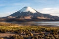 Parinacota Volcano, Lake Chungara, Chile Royalty Free Stock Photo