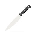 Paring Knife Icon Image. Flat Knife Vector Illustration Royalty Free Stock Photo