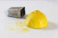 Paring lemon with tools