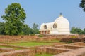Parinirvana Stupa and temple, Kushinagar, India Royalty Free Stock Photo