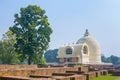 Parinirvana Stupa and temple, Kushinagar, India Royalty Free Stock Photo