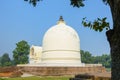 Parinirvana Stupa and temple, Kushinagar, India Royalty Free Stock Photo