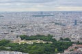 Paris from above Royalty Free Stock Photo