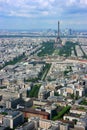 Paris aerial and Eiffel tower