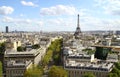 Paris aerial panorama