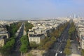 Paris Aerial View Royalty Free Stock Photo