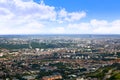 Paris aerial view with Eiffel tower France Royalty Free Stock Photo