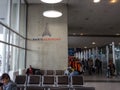 Paris Aeroport logo on Roissy Charles de Gaulle Airport, Terminal 2D Royalty Free Stock Photo