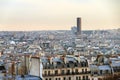 Paris afternoon cityscape
