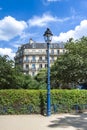 Paris, ancient building, with a lamppost