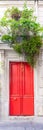 Paris, an ancient red door Royalty Free Stock Photo