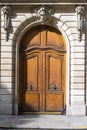Paris, an ancient sculpted door