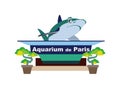 Paris aquarium. European landmark
